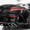Mercedes C205 A205 C-Klasse diffuser + uitlaatstukken (CHROOM) in C63 AMG Design - Afbeelding 3