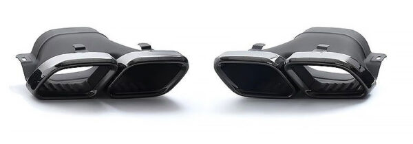 Mercedes C-Klasse W205 diffuser + uitlaatstukken C63 AMG Design (ZWART) - Afbeelding 2