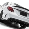 Mercedes W205 S205 C-Klasse diffuser + uitlaatstukken (ZWART) in C43 AMG Design